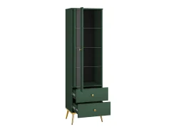 Sale Petits-Meubles Armário expositor de 1 porta e 2 gavetas Thalia Green Verde
