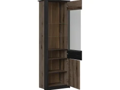 Vitrina|Petits-Meubles Armário expositor de 2 portas Romane Bois Preto