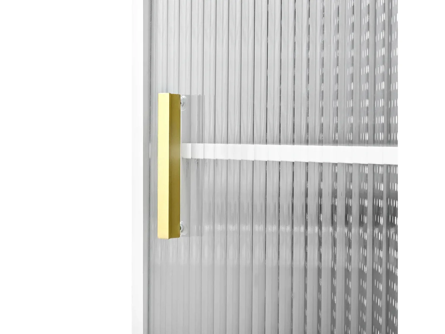 Móvel De Bar|Hauss Spole Armário giratório com tomadas, iluminação LED e painel perfurado - Branco
