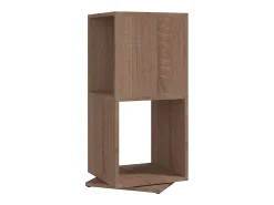 Discount vidaxl Armário giratório 34,5x34,5x75,5 cm aglomerado carvalho sonoma Castanho