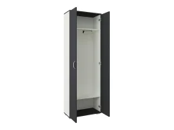 Móvel De Arrumação* Armário haaus Como, 2 Portas, Antracite/Branco, L 66 x P 35 x A 200 cm Cinza antracite