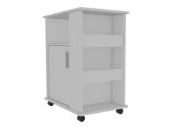 Prateleira*TuHome Armário inferior para micro-ondas em melamina com armário e 4 prateleiras , 73,.4 cm X 60 cm X 39,8 cm , Branco