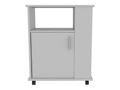 Prateleira*TuHome Armário inferior para micro-ondas em melamina com armário e 4 prateleiras , 73,.4 cm X 60 cm X 39,8 cm , Branco