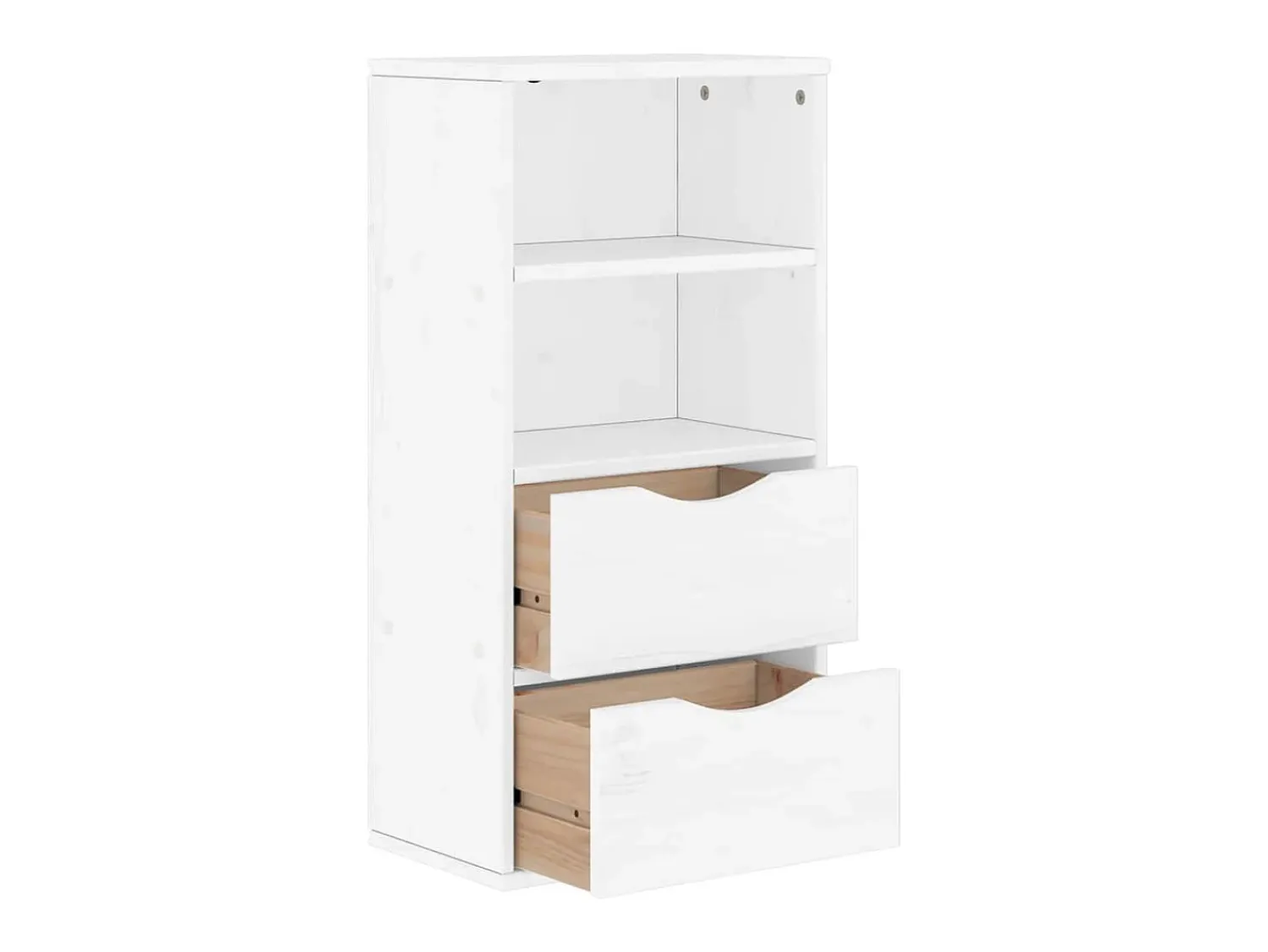 vidaxl Armário lateral com gavetas 40x24x79 cm pinho de madeira maciça^ Prateleira