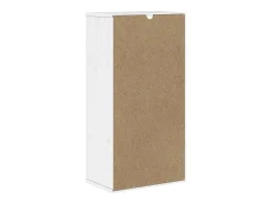 Prateleira*vidaxl Armário lateral gaveta ODDA 40x24x79 cm pinho de madeira maciça Branco