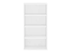 Biblioteca|vidaxl Armário lateral ODDA 40x24x79 cm pinho de madeira maciça Branco