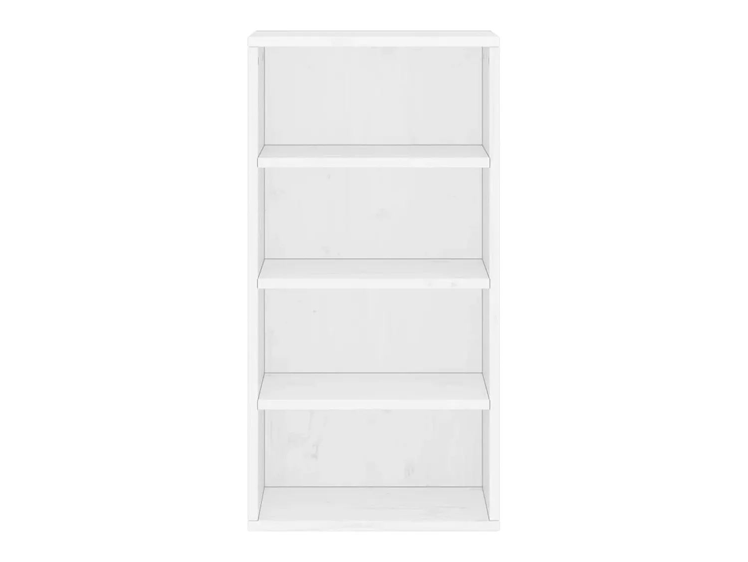 Biblioteca|vidaxl Armário lateral ODDA 40x24x79 cm pinho de madeira maciça Branco