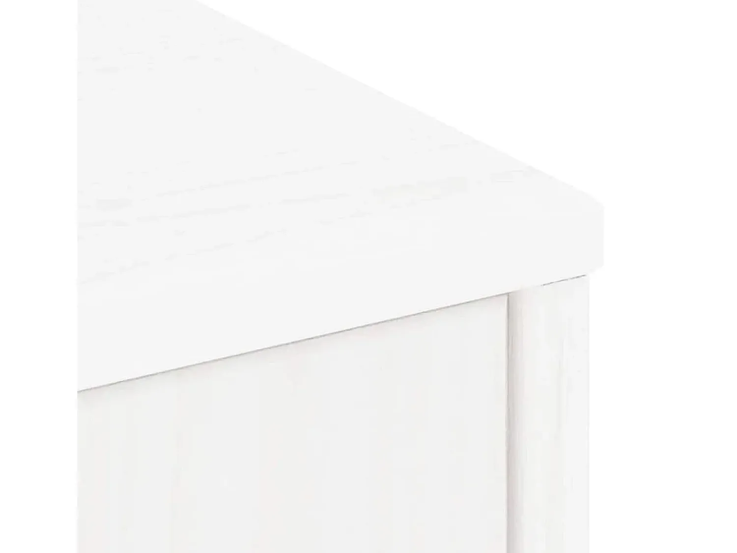 Prateleira*vidaxl Armário lateral ODDA 40x24x79 cm pinho de madeira maciça Branco