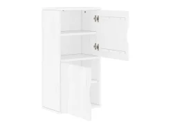 Prateleira*vidaxl Armário lateral ODDA 40x24x79 cm pinho de madeira maciça Branco