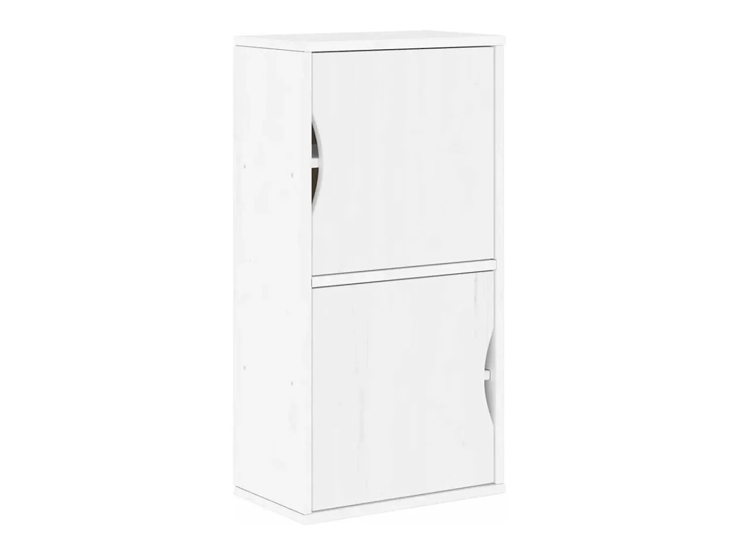 Prateleira*vidaxl Armário lateral ODDA 40x24x79 cm pinho de madeira maciça Branco