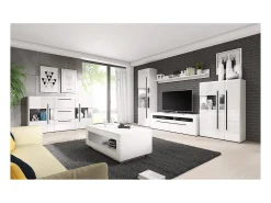 Online Petits-Meubles Armário LED Louis Blanc de 1 porta Branco