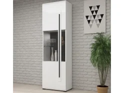 Online Petits-Meubles Armário LED Louis Blanc de 1 porta Branco