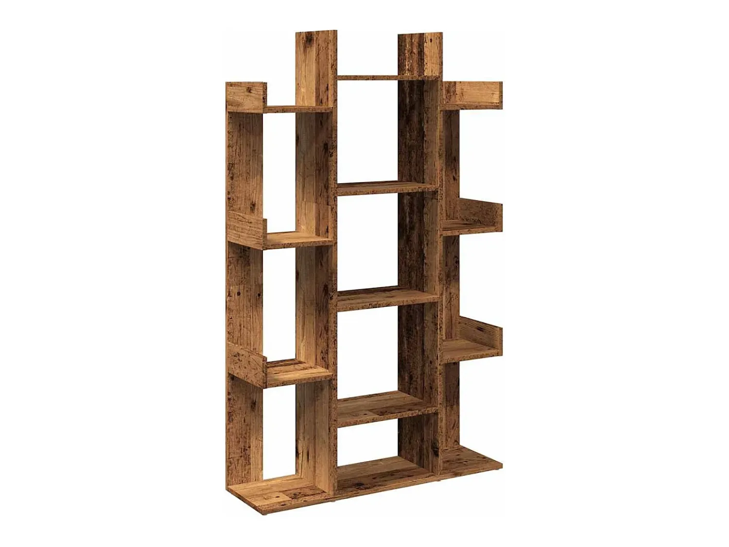 Biblioteca*vidaxl Armário livros madeira antiga 86x25,5x140 cm madeira trabalhada Castanho