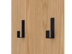 Móvel De Arrumação* Armário multifuncional para animais de estimação, 160 cm, com comedouro, cama, espaço de armazenamento e ganchos. Natural claro
