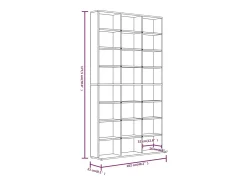 Clearance vidaxl Armário p/ CD 102x23x177,5cm derivado madeira carvalho castanho Natural claro