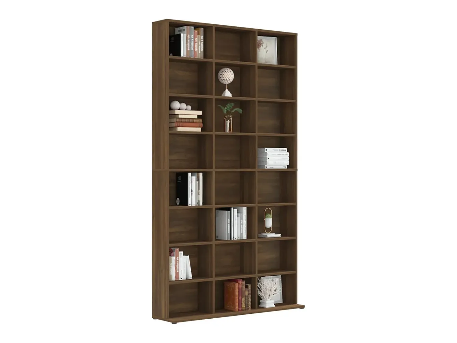 Clearance vidaxl Armário p/ CD 102x23x177,5cm derivado madeira carvalho castanho Natural claro