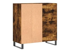 Móvel De Arrumação|vidaxl Armário p/ discos 84,5x38x89 cm deriv. madeira carvalho fumado Natural claro