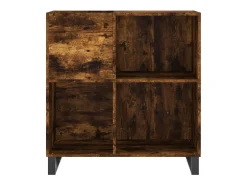 Móvel De Arrumação|vidaxl Armário p/ discos 84,5x38x89 cm deriv. madeira carvalho fumado Natural claro
