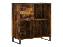 Móvel De Arrumação|vidaxl Armário p/ discos 84,5x38x89 cm deriv. madeira carvalho fumado Natural claro