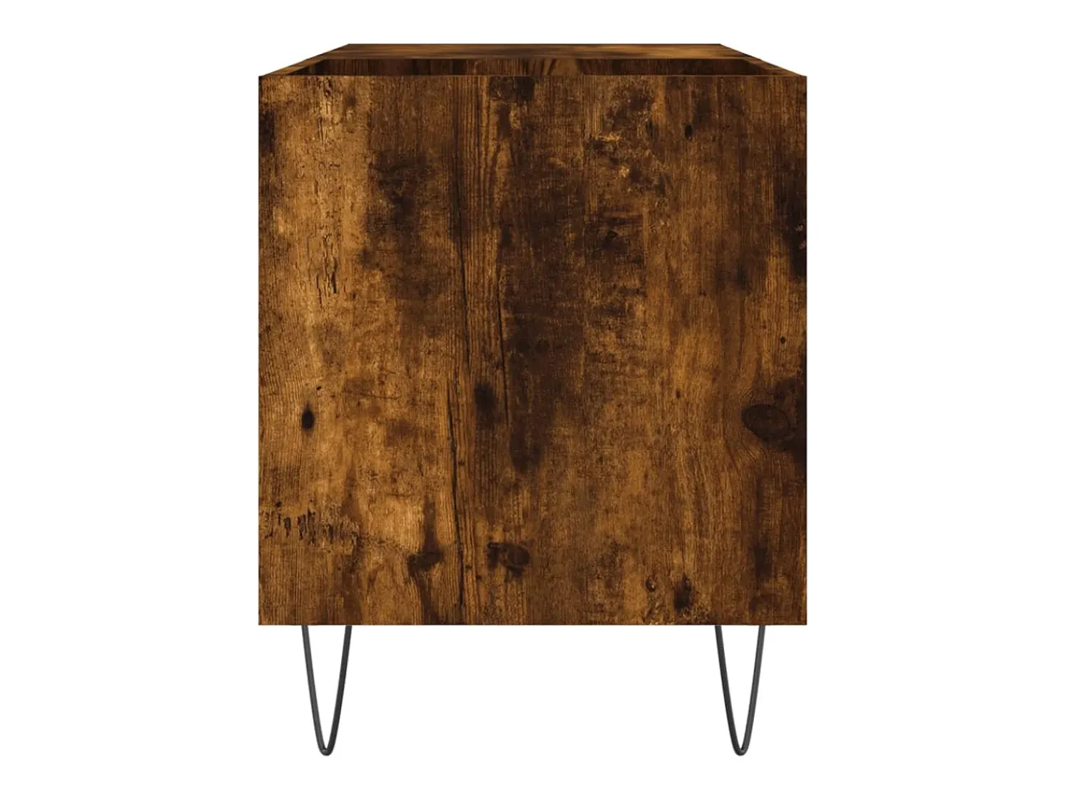 vidaxl Armário p/ discos 85x38x48 cm deriv. madeira carvalho fumado^ Móvel De Arrumação