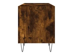 Móvel De Arrumação|vidaxl Armário p/ discos 121x38x48 cm deriv. madeira carvalho fumado Castanho