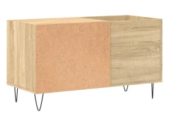 vidaxl Armário p/ discos 85x38x48 cm deriv. madeira carvalho sonoma^ Móvel De Arrumação