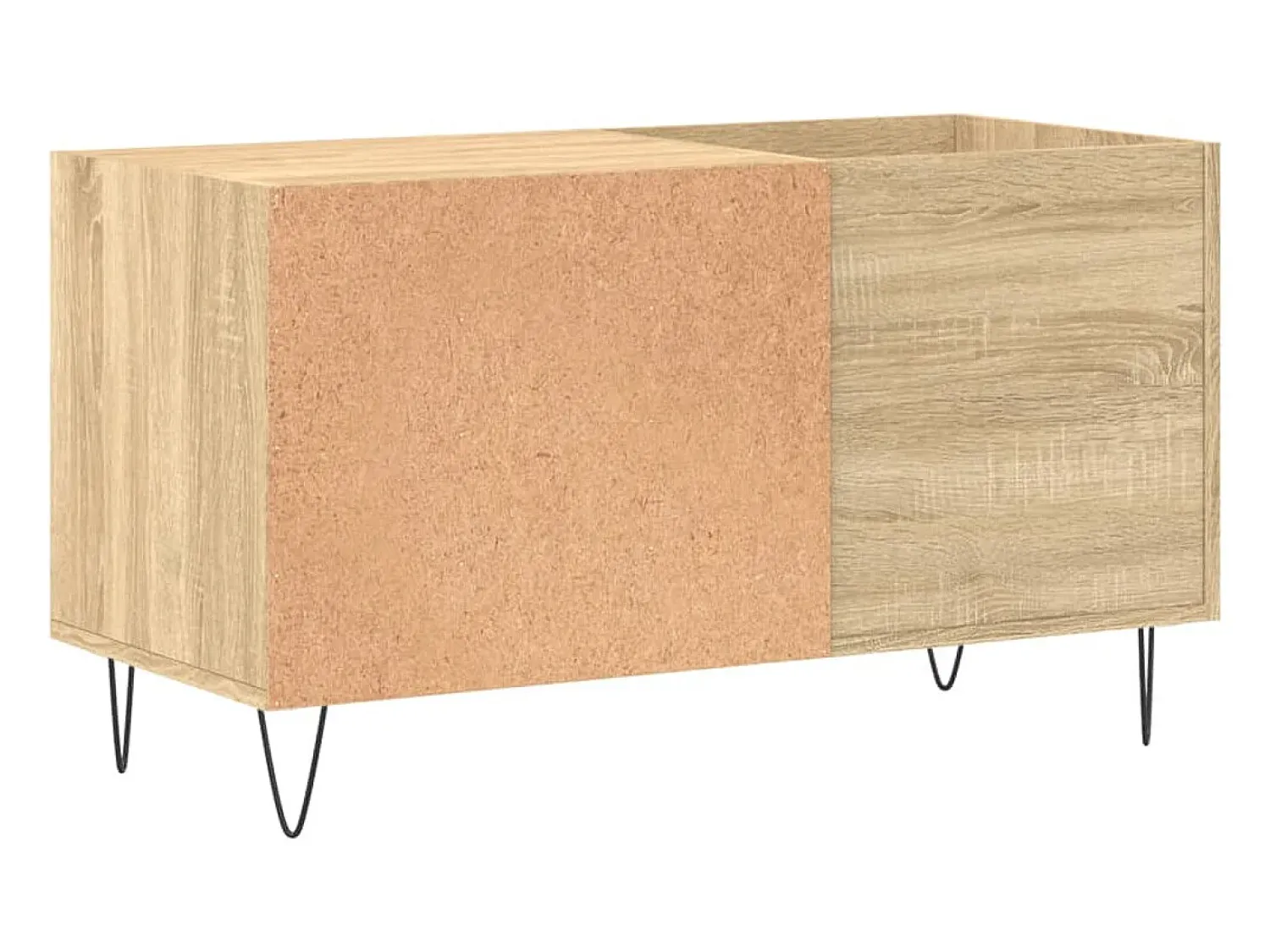 vidaxl Armário p/ discos 85x38x48 cm deriv. madeira carvalho sonoma^ Móvel De Arrumação