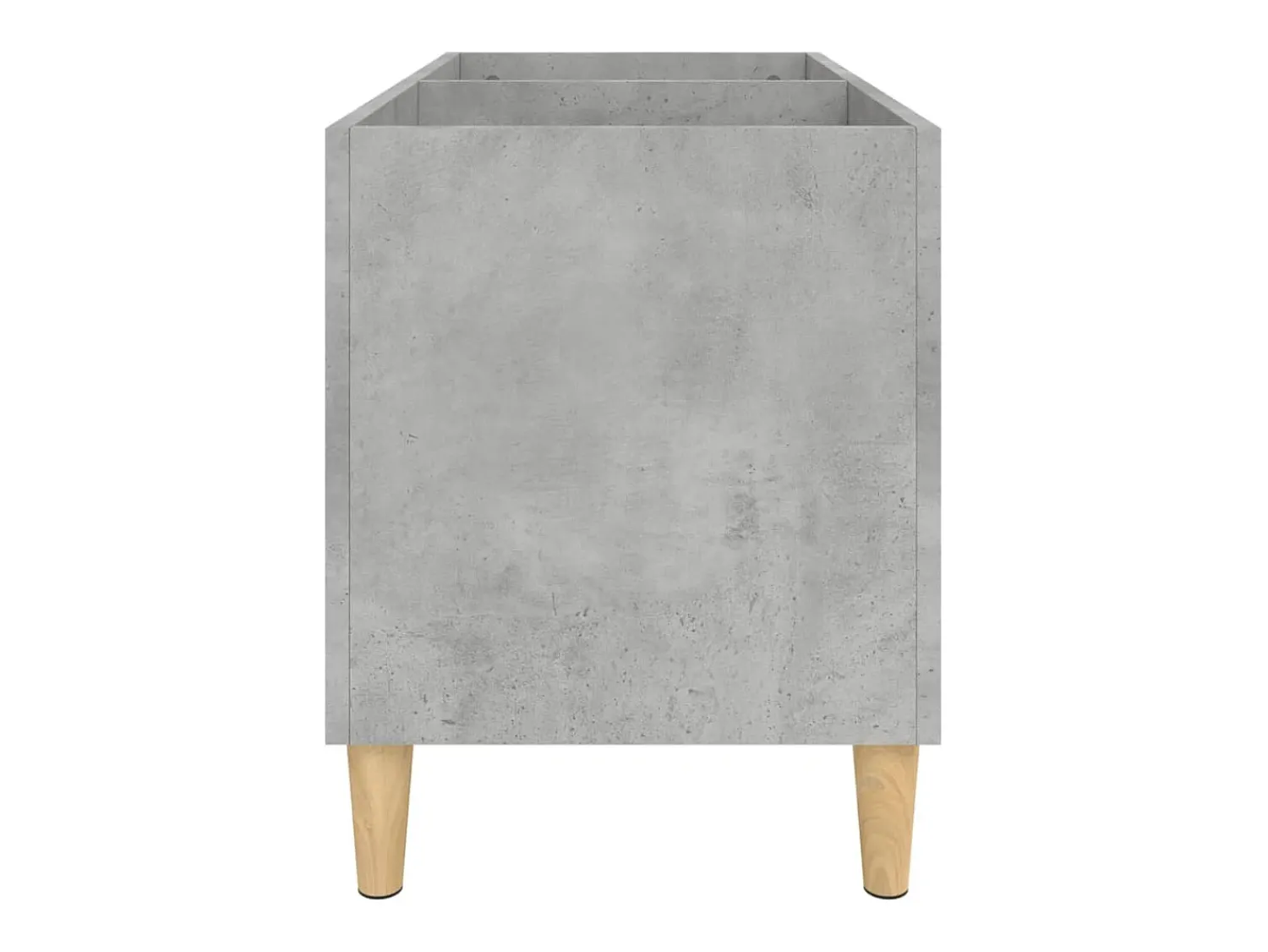 vidaxl Armário p/ discos 74,5x38x48 cm derivados madeira cinza-cimento^ Móvel De Arrumação