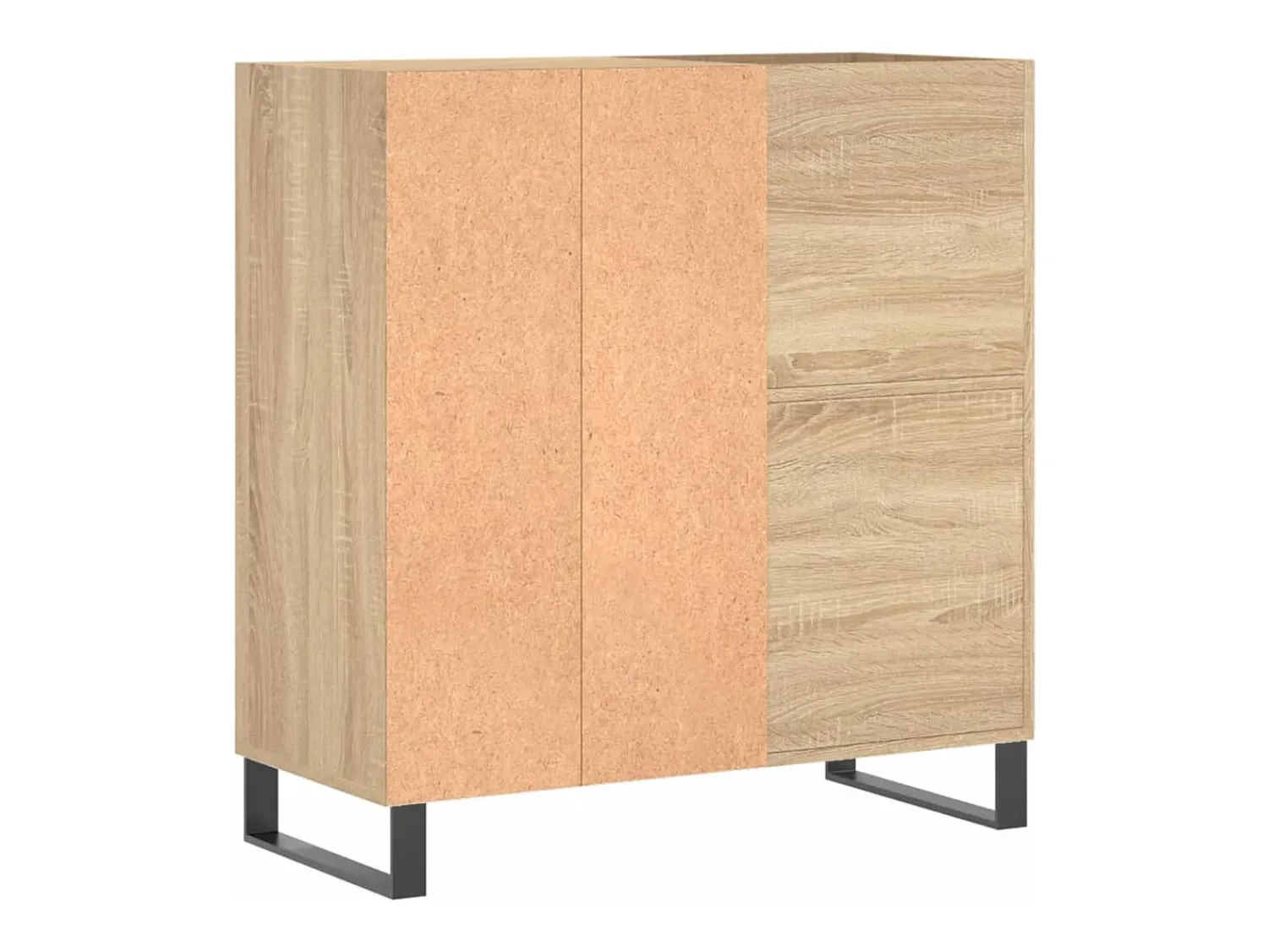 vidaxl Armário p/ discos 84,5x38x89 cm deriv. madeira carvalho sonoma^ Móvel De Arrumação