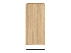 vidaxl Armário p/ discos 84,5x38x89 cm deriv. madeira carvalho sonoma^ Móvel De Arrumação
