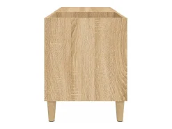 Móvel De Arrumação*vidaxl Armário p/ discos 84,5x38x48 cm deriv. madeira carvalho sonoma Natural claro