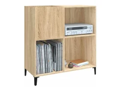Móvel De Arrumação|vidaxl Armário p/ discos 84,5x38x89 cm deriv. madeira carvalho sonoma Natural claro