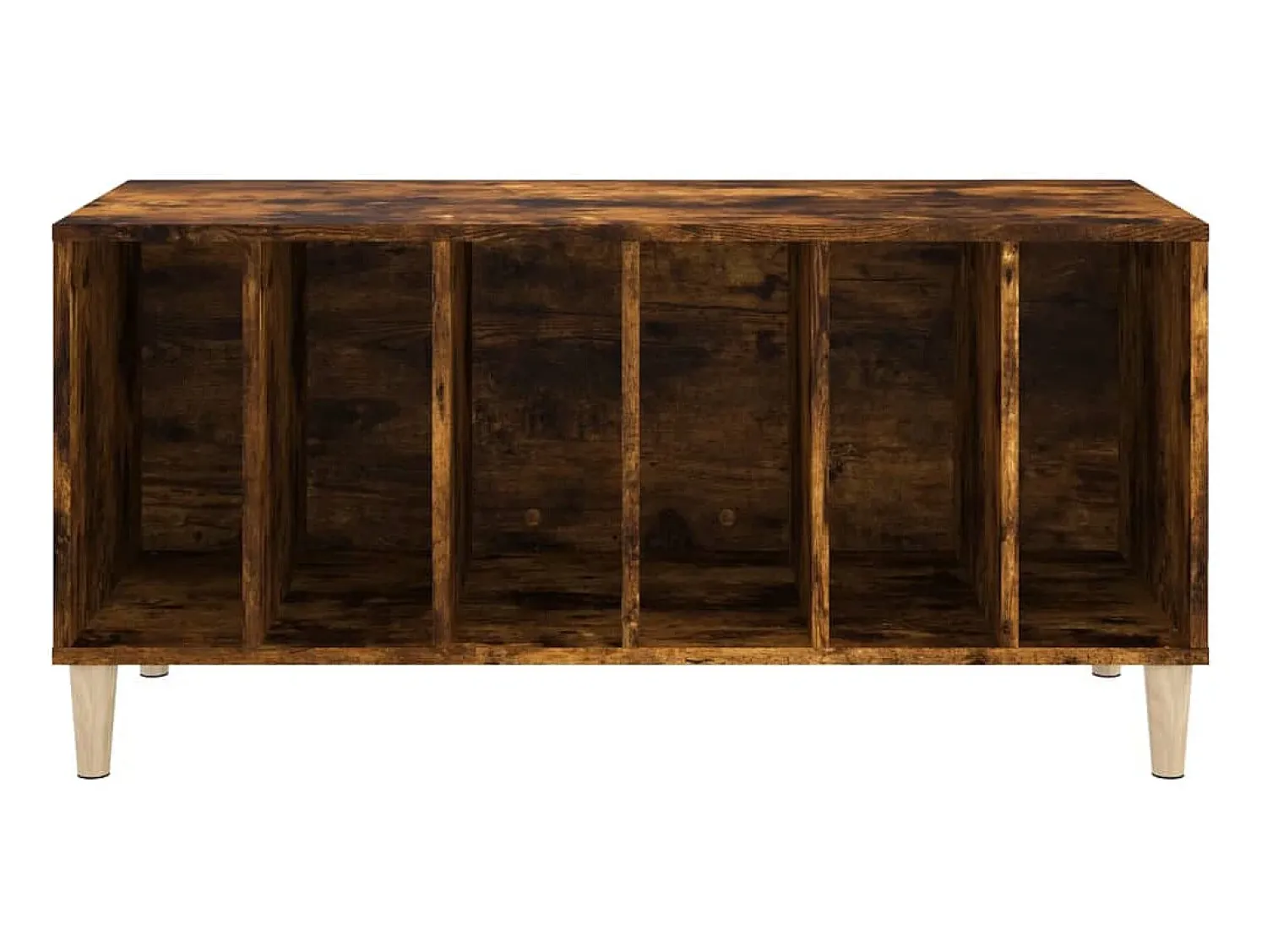 Móvel De Arrumação*vidaxl Armário p/ discos 100x38x48 cm deriv. madeira carvalho fumado Natural claro