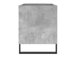 Móvel De Arrumação|vidaxl Armário p/ discos 85x38x48 cm deriv. madeira -cimento Cinzento
