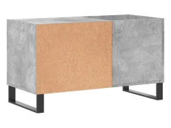Móvel De Arrumação|vidaxl Armário p/ discos 85x38x48 cm deriv. madeira -cimento Cinzento