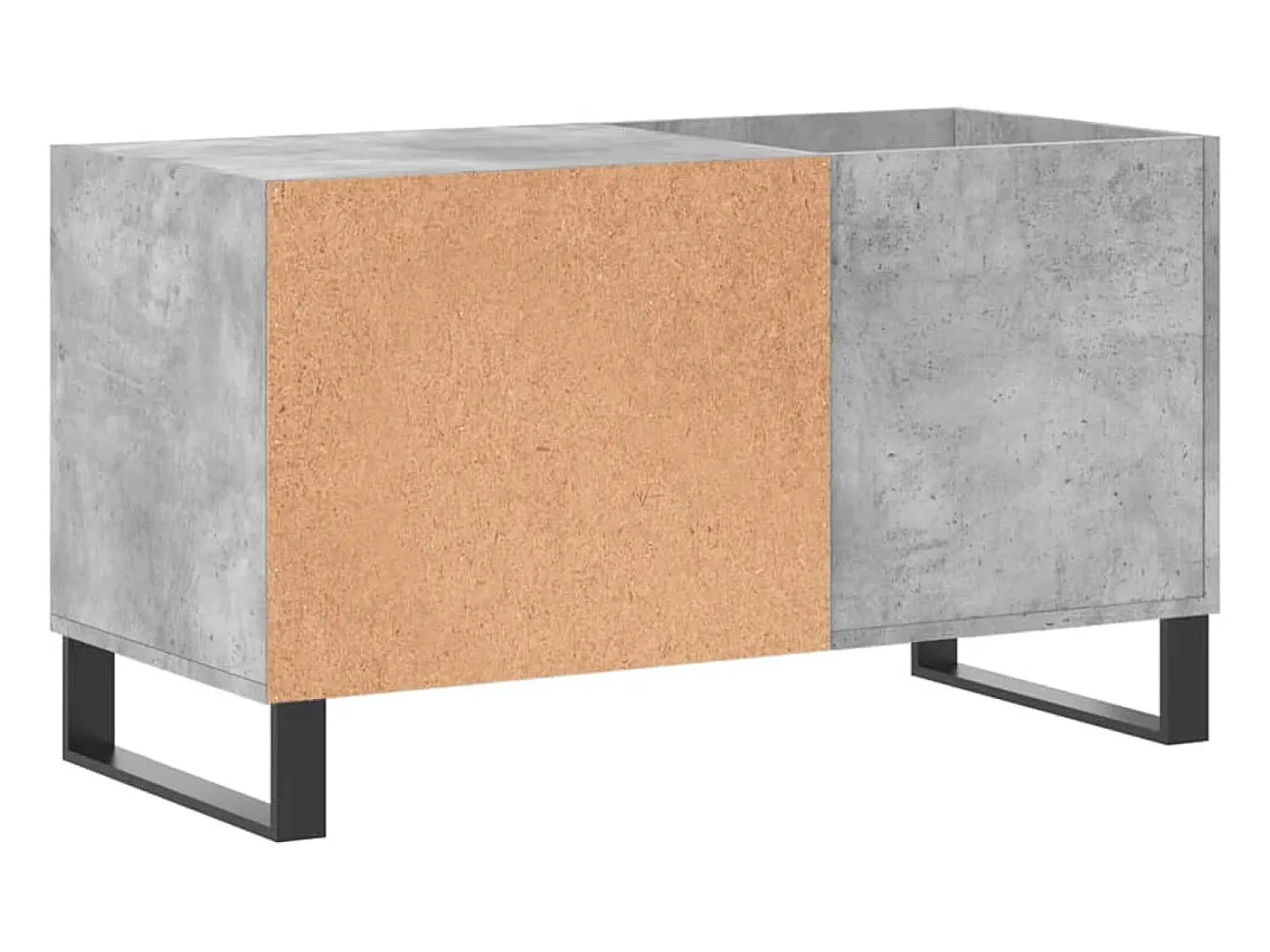 Móvel De Arrumação|vidaxl Armário p/ discos 85x38x48 cm deriv. madeira -cimento Cinzento