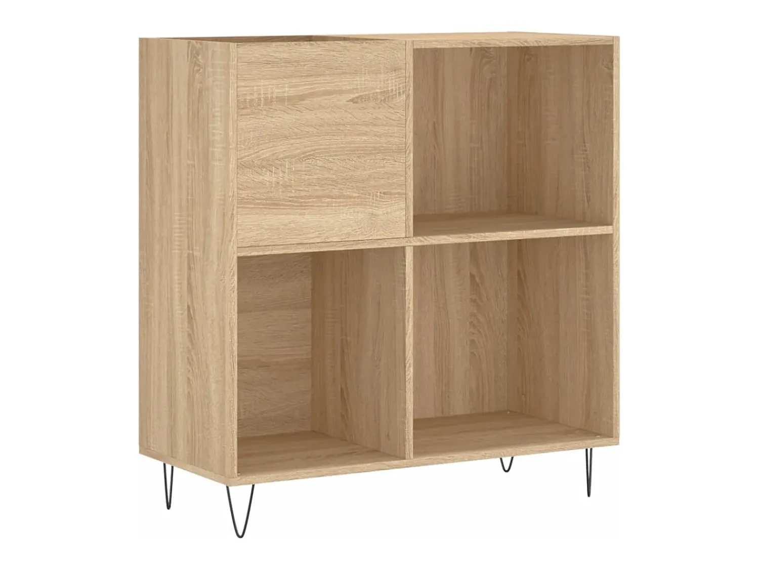 Móvel De Arrumação|vidaxl Armário p/ discos 84,5x38x89 cm deriv. madeira carvalho sonoma Natural claro