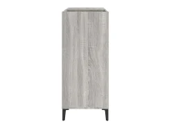 Móvel De Arrumação*vidaxl Armário p/ discos 84,5x38x89 cm derivados madeira cinza sonoma Cinzento
