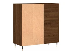 Móvel De Arrumação|vidaxl Armário p/ discos 84,5x38x89cm deriv. madeira carvalho castanho Natural claro