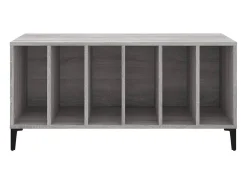 vidaxl Armário p/ discos 100x38x48cm derivados madeira sonoma^ Móvel De Arrumação