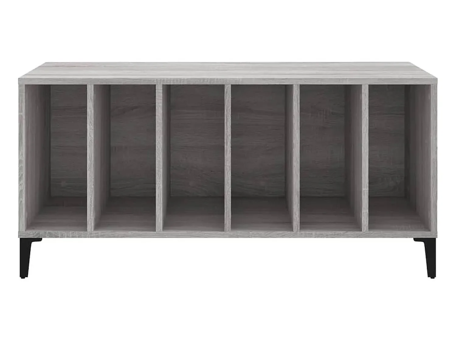 vidaxl Armário p/ discos 100x38x48cm derivados madeira sonoma^ Móvel De Arrumação