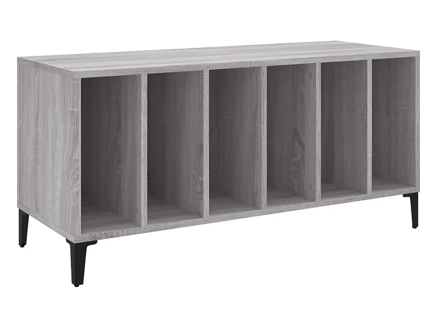 vidaxl Armário p/ discos 100x38x48cm derivados madeira sonoma^ Móvel De Arrumação