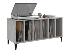 vidaxl Armário p/ discos 100x38x48cm derivados madeira sonoma^ Móvel De Arrumação