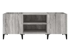 Móvel De Arrumação|vidaxl Armário p/ discos 121x38x48cm derivados madeira sonoma Cinzento