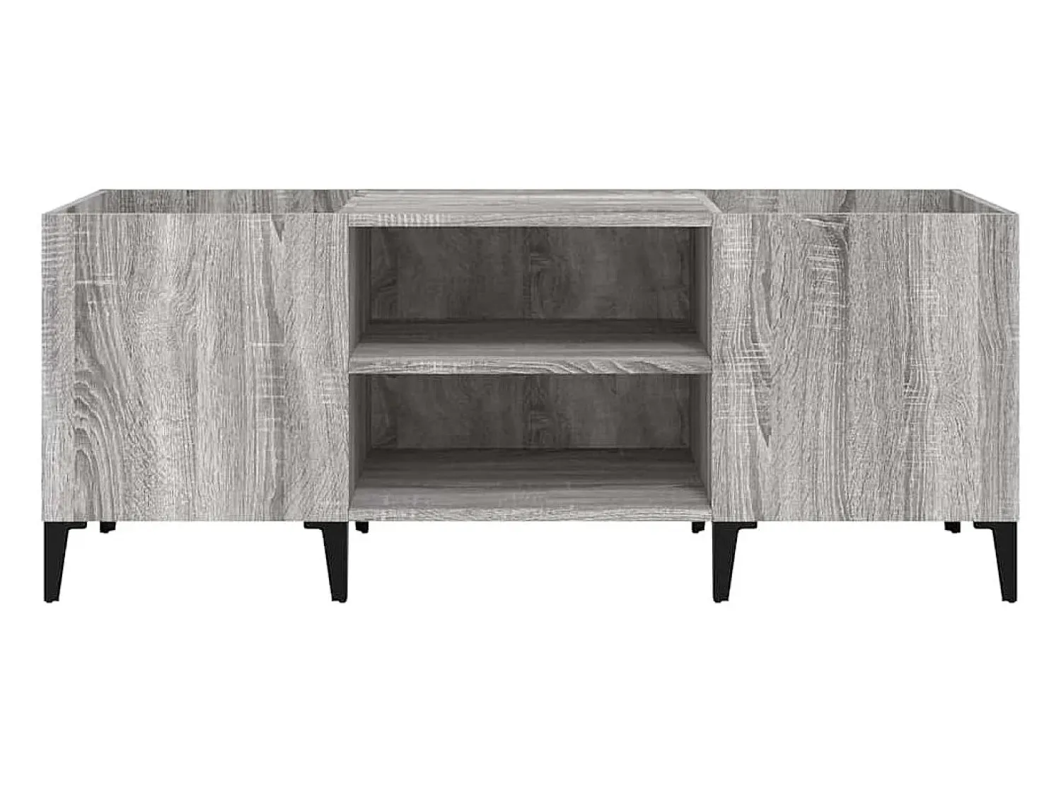 Móvel De Arrumação|vidaxl Armário p/ discos 121x38x48cm derivados madeira sonoma Cinzento