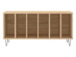 Móvel De Arrumação|vidaxl Armário p/ discos 100x38x48cm derivados madeira carvalho sonoma Natural claro