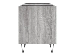Móvel De Arrumação*vidaxl Armário p/ discos 121x38x48cm derivados madeira sonoma Cinzento