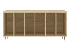 Móvel De Arrumação|vidaxl Armário p/ discos 100x38x48cm derivados madeira carvalho sonoma Natural claro