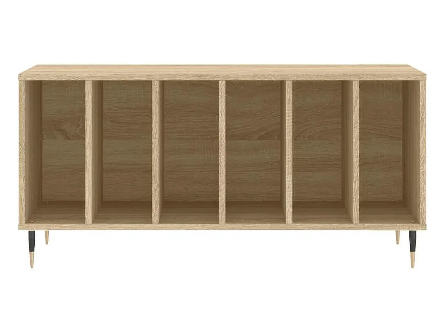 Móvel De Arrumação|vidaxl Armário p/ discos 100x38x48cm derivados madeira carvalho sonoma Natural claro