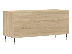 Móvel De Arrumação|vidaxl Armário p/ discos 100x38x48cm derivados madeira carvalho sonoma Natural claro